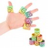 Lot de 6 mini smiley magique arc-en-ciel, 3.5 cm, jouet amusant et coloré, jouets sensoriels pour enfants autistes 6 pièces,