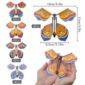 Lot de 20 jouets magiques papillons, 5 couleurs, jouets pour enfants, carte papillon, carte magique papillon pour mariage, fê