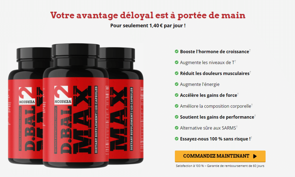 D-BAL MAX booste hormone de croissance musculation