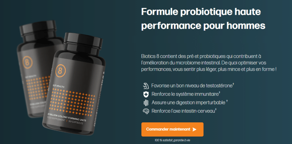 Biotics 8 probiotiques homme