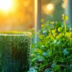 Un bon jus d'herbe de blé c'est excellent pour la santé !