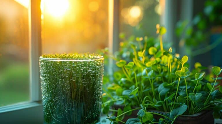 Un bon jus d'herbe de blé c'est excellent pour la santé !