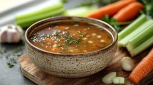 Bouillon détox anti-inflammatoire : une recette saine et gourmande pour se remettre des fêtes