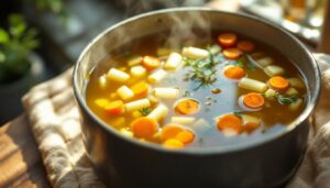 Astuce simple pour un bouillon de pot-au-feu clair et léger